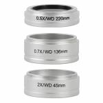 Eakins Trinocular Stereo Microscope WD 0.5X 0.7X 2.0X Auxiliary Objective Lens Barlow Lens For Nikon