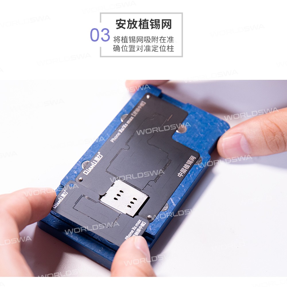 QianLi 3in1 Middle Frame Reballing Platform BGA Reballing Fixture for iPhone X Xs Xs Max