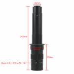 Ultra-clear 0.7-4.5X Max 300 Times C-mount Industrial Microscope Monocular Optical Lens