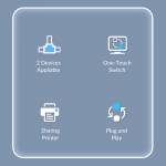 Orico HS2-B1 USB3.0 Free-drive Sharing Switch for Printer / USB Disk / Mouse / Keyboard / Scanner /