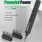 relife e1-powerful-carbon-fiber-electric-screwdriver-set-with-12pcs-s2-steel-bits-6