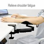 Punch-free Computer Mouse Pad Wrist Rotating ARM Stander Rotatable Bracket