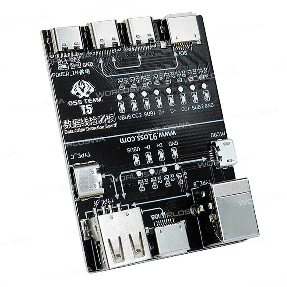 oss t5-abnormal-pass-through-detection-board-for-lightning-micro-type-c-data-cable-testing-2