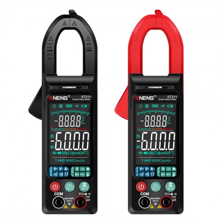 Aneng ST211 Ultra-Thin Large Screen Digital Clamp Multimeter with Intelligent Automatic Anti-Burning