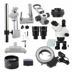 7-45X Trinocular Stereo Microscope with 5million VGA Camera Big Base Extension Holder LED light Ster