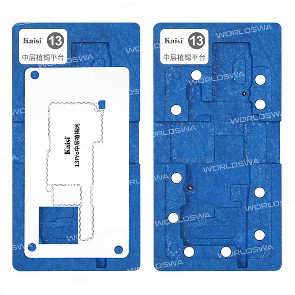 Kaisi 4-in-1 Middle Layer Motherboard BGA Reballing Stencil Platform for iPhone 13 Series