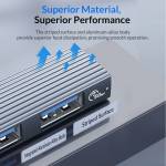 Orico AH-W13 Aluminum High-speed Mini Type-C to USB 3.0 HUB for Computer / Laptop / Tablet