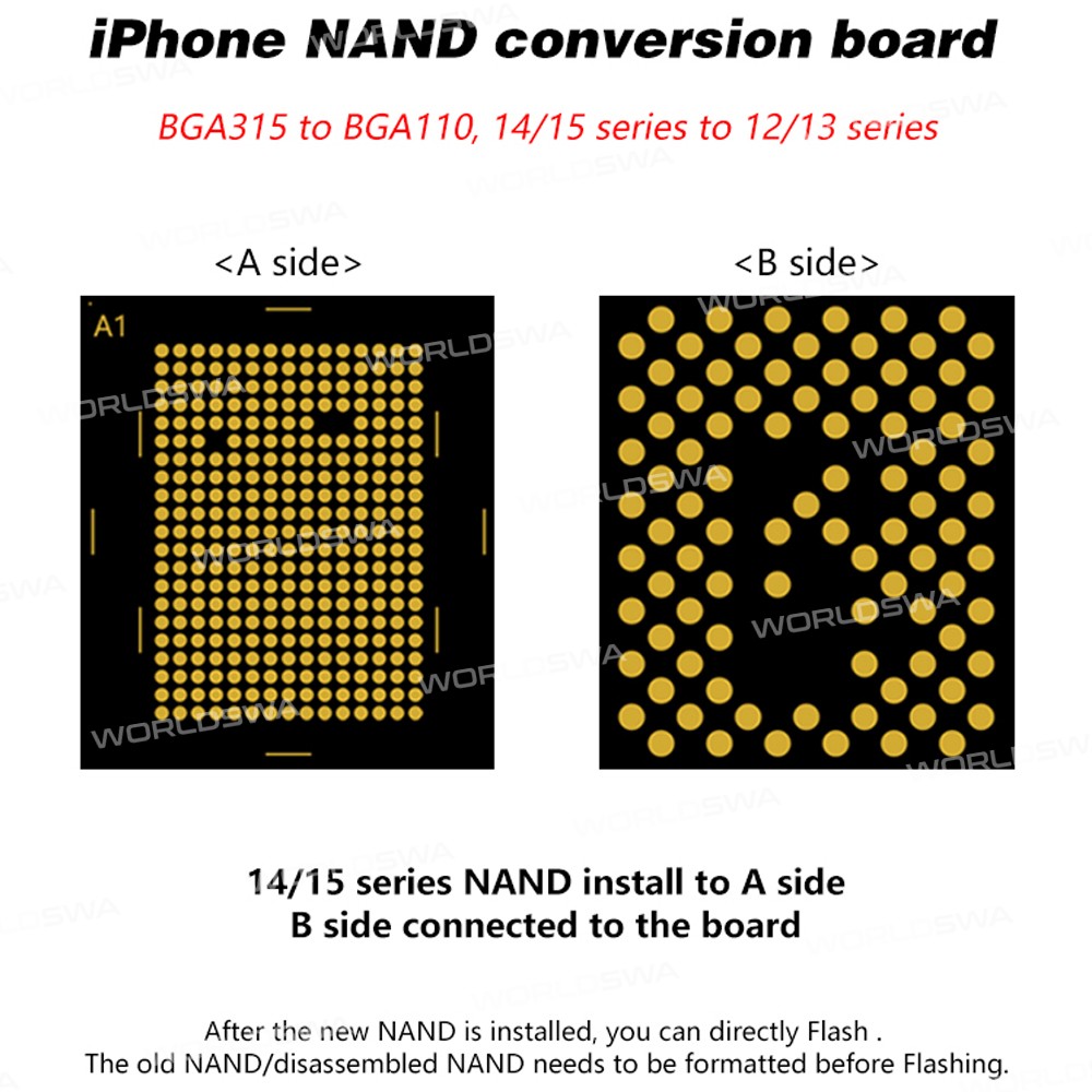 jitongxue bga315-to-bga110-nand-conversion-board-for-iphone-ipad-mac-hard-disk-5