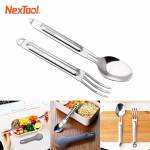 nextool 2-pcs-outdoor-flatware-set-with-case-silverware-set-for-camping-hiking-travel-04