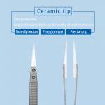 Sunshine SC-11A Non-Slip Anti-Static Ceramic Tweezers for Fly line IC Components Repair