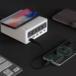 Multi-port QC3.0 USB 110W Type-C PD 65W Wireless Fast Charge Station