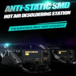Quick 850A 850A+ 220V SMD Rework Station Hot Air Gun Desoldering Tool Repair Station