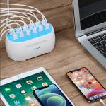 WLX-830 160W 30-Port Smart Charging Recognition USB Fast Charging Station