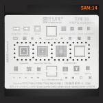 Amaoe SAM14 BGA Reballing Stencil for Exynos 7870 7884 7885 7904 9610 9611 CPU/A10 to A70 Series