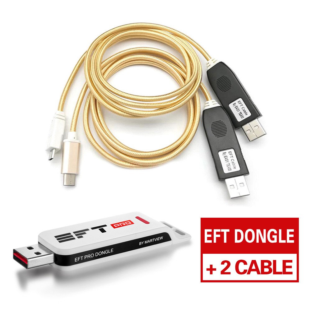 EFT Pro Dongle - Free 1 Years Activation + 2 in 1 Cable USB Unlock Cable Uart Cable