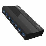 Orico H727RK-U3 7-Port Superspeed USB 3.0 HUB with 12V Power Adapter for Desktop Computer Laptop