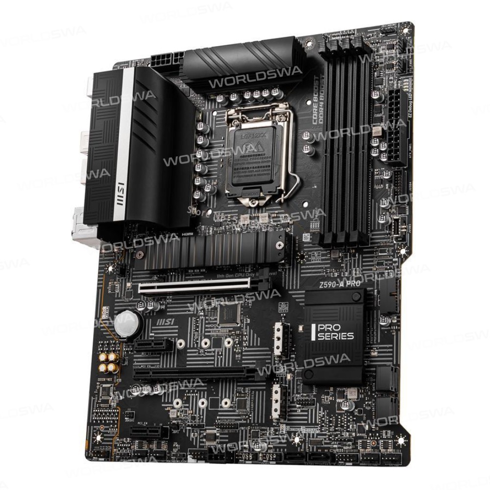 MSI Z590-A PRO Motherboard LGA 1200 DDR4 128GB Intel Z590 for Desktop Computer