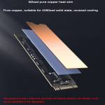 Pure Copper M.2 2280 SSD Heatsink with 6.0W/M K Thermal Pad for Computer Notebook - 2Pcs