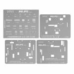 Relife RL-044 4-in-1 IP LCD Screen IC Tin Planting & Flex Cable Protection Repair Steel Stencil Set