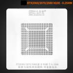 Amaoe 0.25mm Directly Heating BGA Reballing Stencil Tin Planting Platform for RTX2080/2070/2060/GTX1
