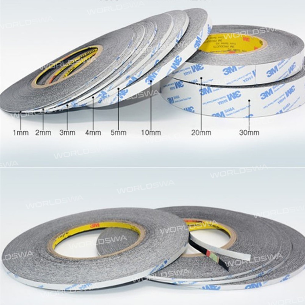 3M Double Sided Tape Black Sticker Adhesive Tape - 50 Meters