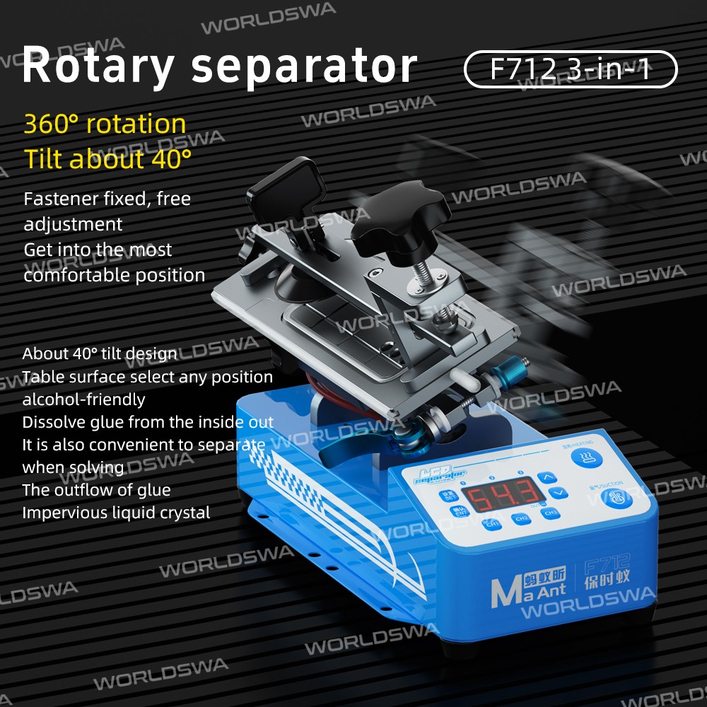 maant f711-f712-7-inch-360-rotation-heating-separator-for-middle-frame-screen-disassembly-16