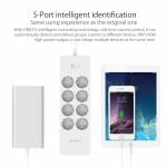 Orico HPC-8A5U 8 AC Outlets Surge Protector Power Strip with 5 USB Ports for Home Office - EU Plug