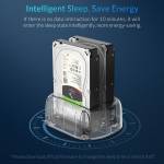 Orico 2 Bay SATA to USB 3.1 Transparent External HDD Docking Station for 2.5 / 3.5 inches HDD SSD
