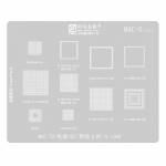 Amaoe MAC6 0.15mm BGA Reballing Stencil for MacBook A2159-T2 A1989/A1990-T2 Power Supply/EC/HDD Mast