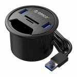 Orico DESK-4U Desktop Grommet USB 3.0 HUB with Headphone Microphone Ports Support OTG