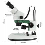 BST-X5 7-45X Continuous Zoom Binocular Stereo Microscope for Watching CPU Motherboard Chip PCB Solde