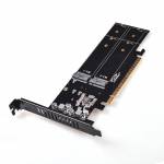 PCI-E to NVME Array Card and PCI-E to M2 Expansion Card with NVME 4-Port Design