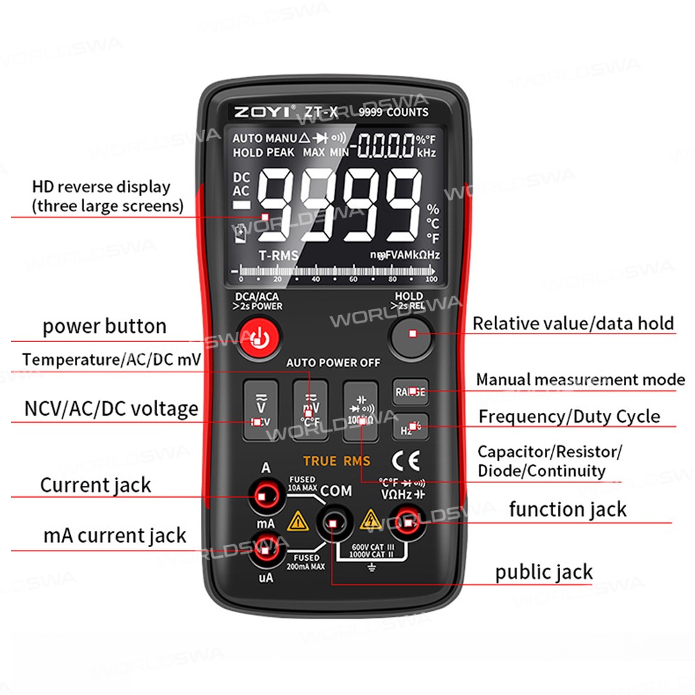 zoyi zt-x-multi-functional-high-precision-intelligent-automatic-anti-burning-digital-multimeter-9