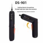 ds 901-straight-gun-dual-electric-powerful-impact-screwdriver-with-10pcs-bits-2