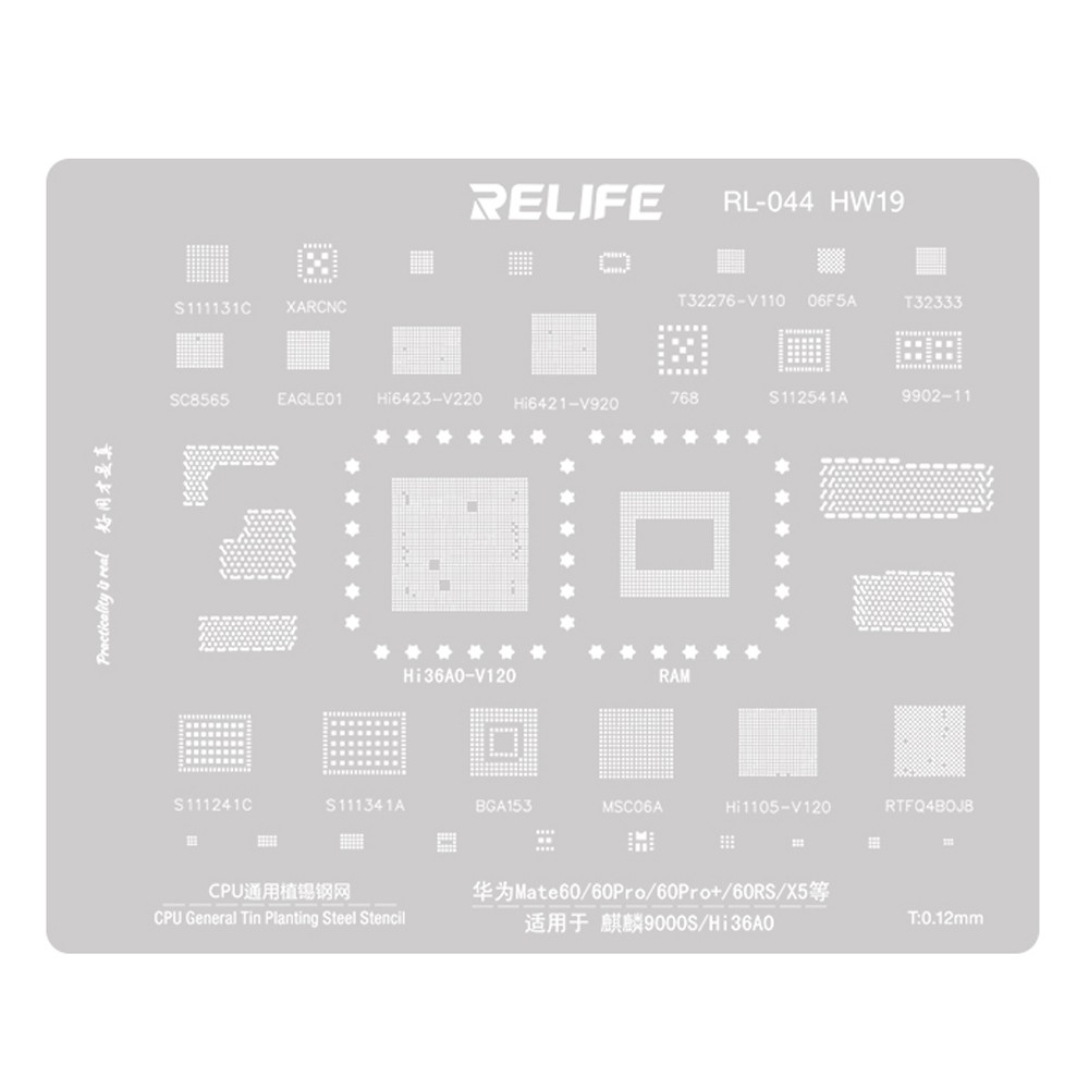 relife hw19-hi36a0-v120-cpu-bga-reballing-stencil