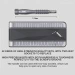 Jakemy JM-8174 45-in-1 S2 CR-V Bits Magnetic Screwdriver Bit Set with Aluminum Alloy Handle