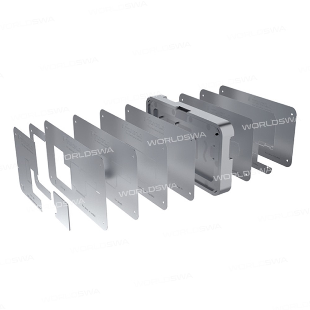 TuoLi TL-19A 10in1 BGA Mid-level Motherboard Reballing Stencil Platform for iPhone X - 12 Pro Max