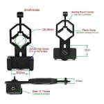 Cell Phone Adapter with Spring Clamp Mount Monocular Bracket for Microscope