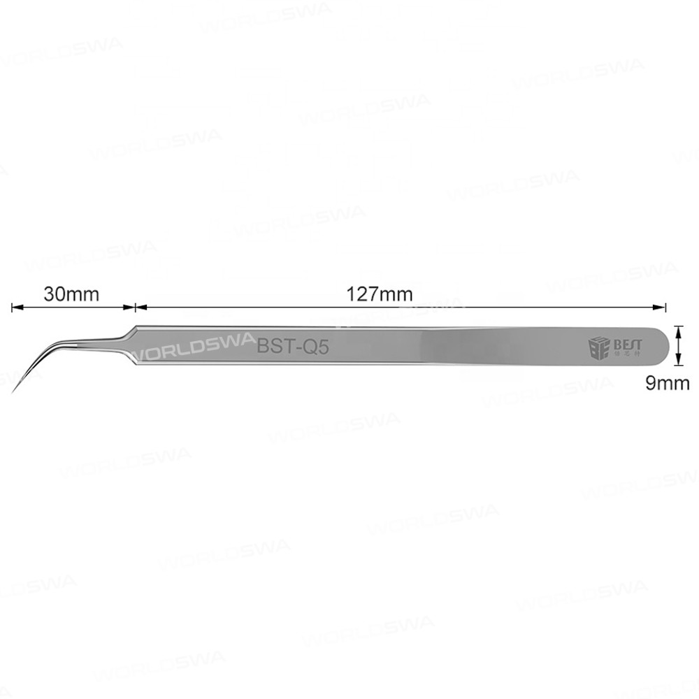 BST-Q3 / Q5 Stainless Steel Superfine Pointed Precision Fly Line Tweezers
