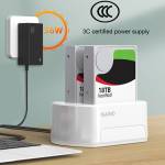 Maiwo K3062A SATA USB3.0 Dual Bay HDD Docking Station for 2.5 / 3.5-inches SSD / Mechanical Hard Dri