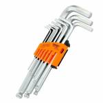 JAKEMY JM-HK2-1 (9 In 1) Long Ball Head Inner Six Angle Wrench Key