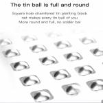 MaAnt Spider Web Stencil Net Square Chamfer Mainboard Small Board IC Net for Huawei Mate 30 / 40 / P