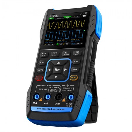 Fnirsi 2C53T Handheld Dual-Channel 50M Digital Oscilloscope + Signal Generator + Multimeter