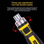 Deli DL260016 16-in-1 Three-Way Adjustable Chrome Vanadium Steel Ratchet Screwdriver