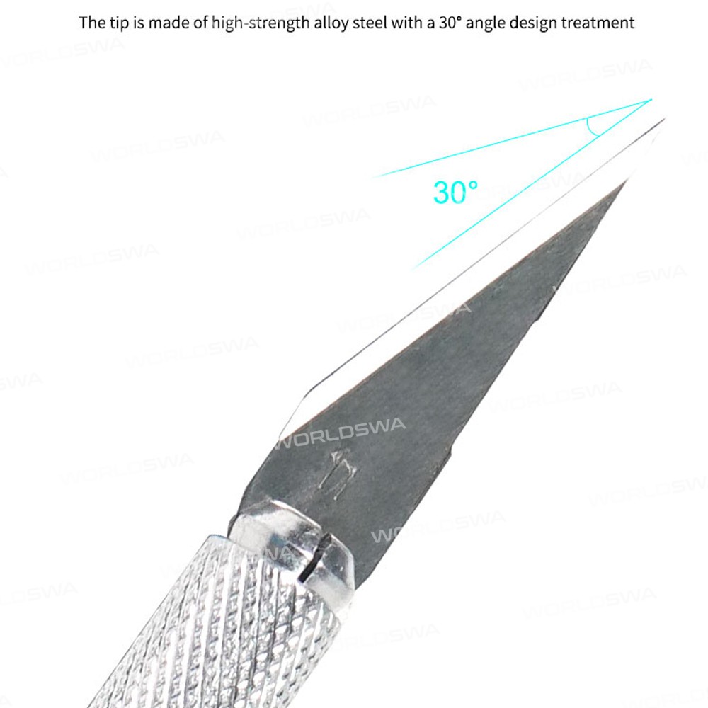 Relife RL-101E Aluminum Alloy Material 6 Blades Knife Set for Removing Glue Engraving Filming