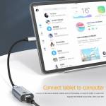 Type-C Female to RJ45 Female Gigabit Ethernet Adapter for PC/Laptop/Smartphone