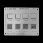 MiJing Reballing Stencil Plant Tin Steel Net for A8 A9 A10 A11 CPU