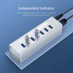 Orico A3H Series Aluminum High Speed 4 / 7 / 10 Ports USB 3.0 HUB with 12V Power Adapter