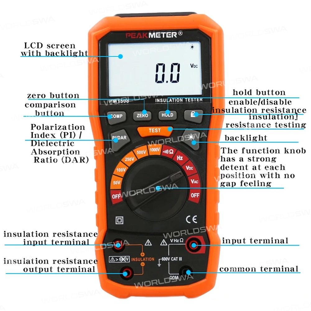 peakmeter pm1508-handheld-100g-high-precision-insulation-resistance-tester-11