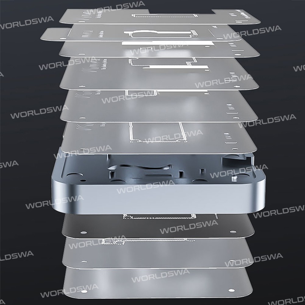 TuoLi TL-19A 10in1 BGA Mid-level Motherboard Reballing Stencil Platform for iPhone X - 12 Pro Max